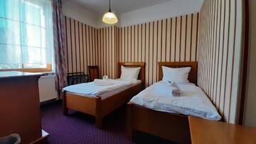 Фото номера Стандартный двухместный номер с 2 отдельными кроватями Отель Hotel Janków г. Жары 8